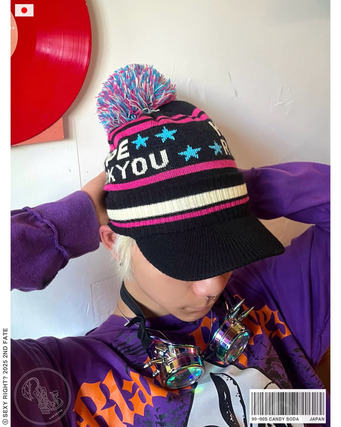 90-00s Candy Soda Harajuku Star Knit Cap 상품이미지1