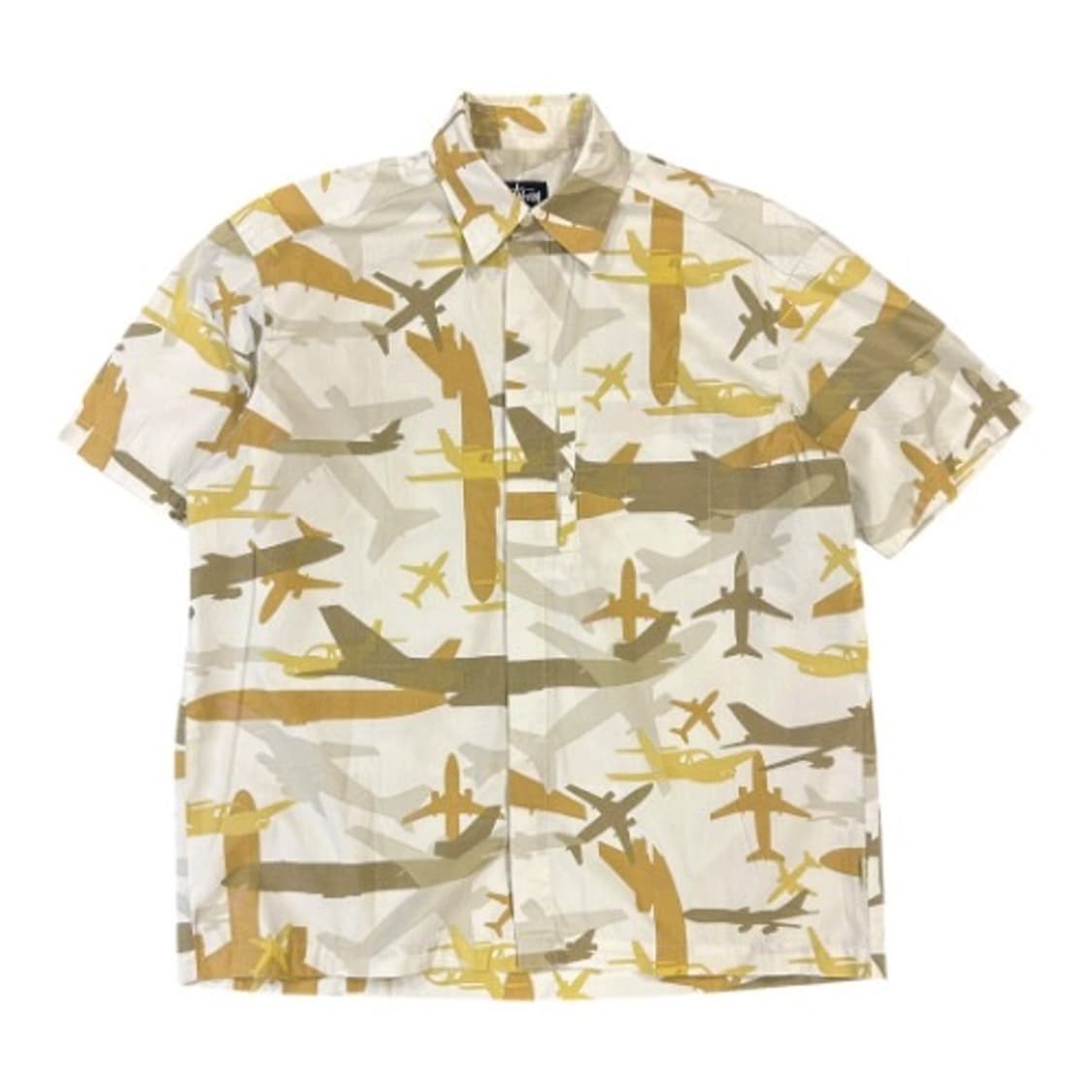 S) 스투시 00s USA 항공기 올오버 패턴 셔츠 TS-048 상품이미지1