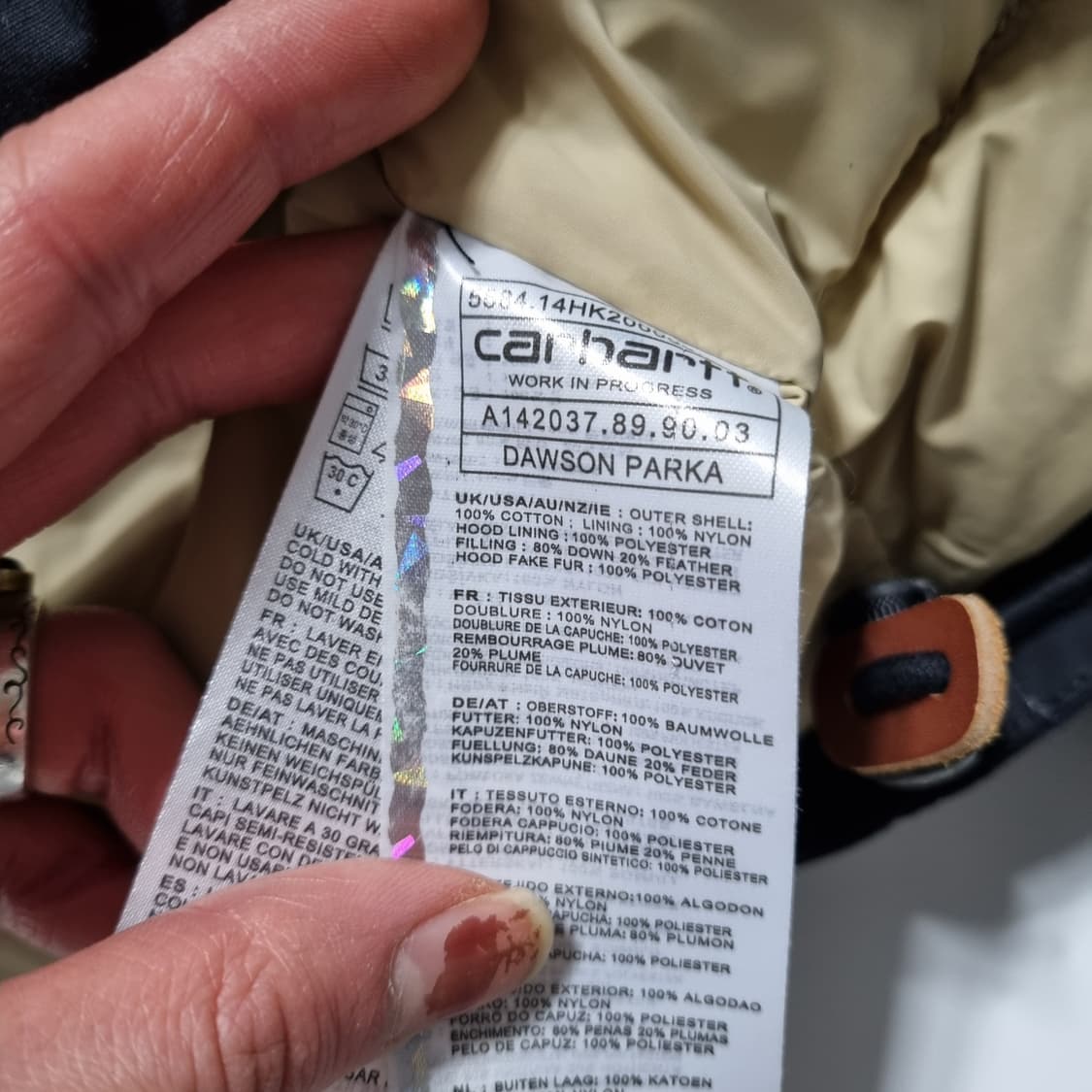 칼하트 퍼 파카  상품이미지7