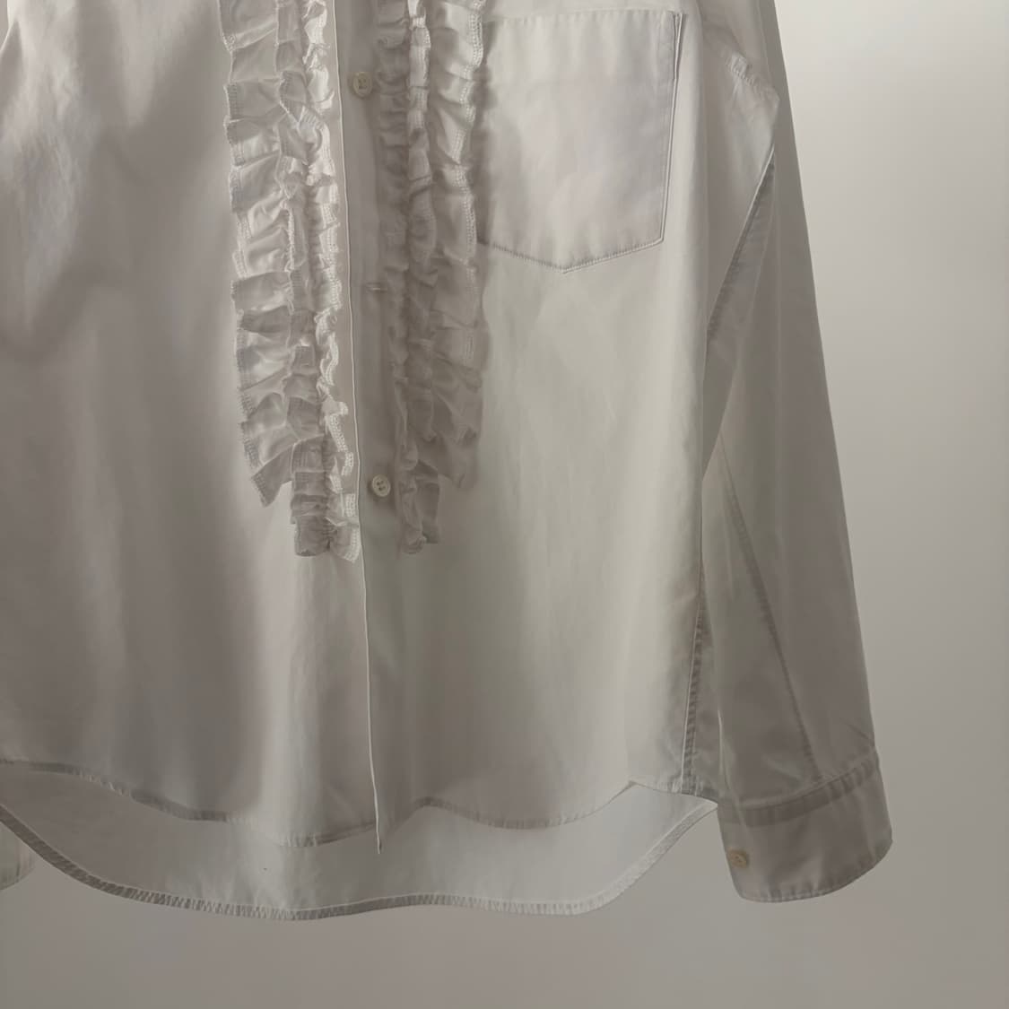 Frill Big Collar Blouse 상품이미지5