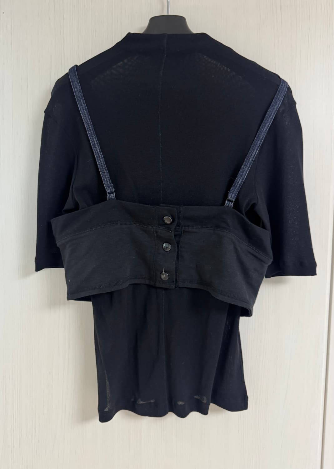 SYSTEM 뷔스티에+시스루 목티 상의 상품이미지2