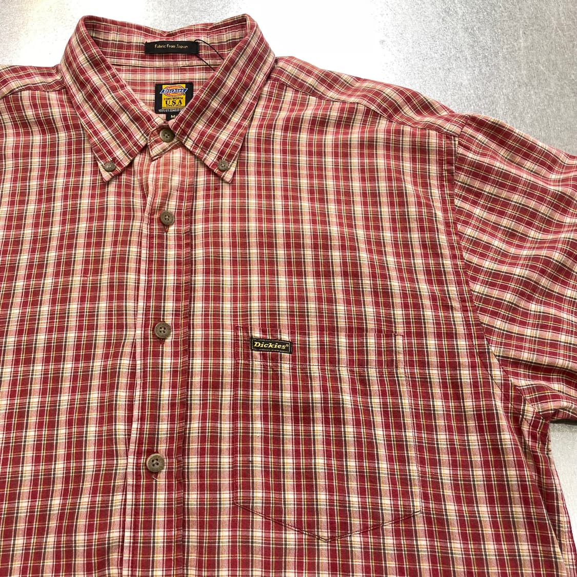 (M) Dickies 디키즈 체크 반팔 셔츠 상품이미지7