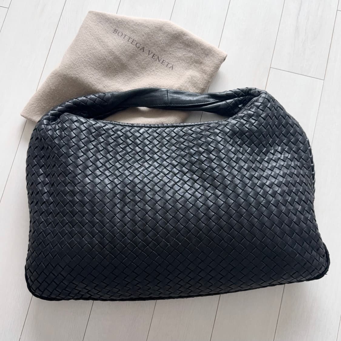 보테가베네타 인트레치아토 호보백 블랙 상품이미지6