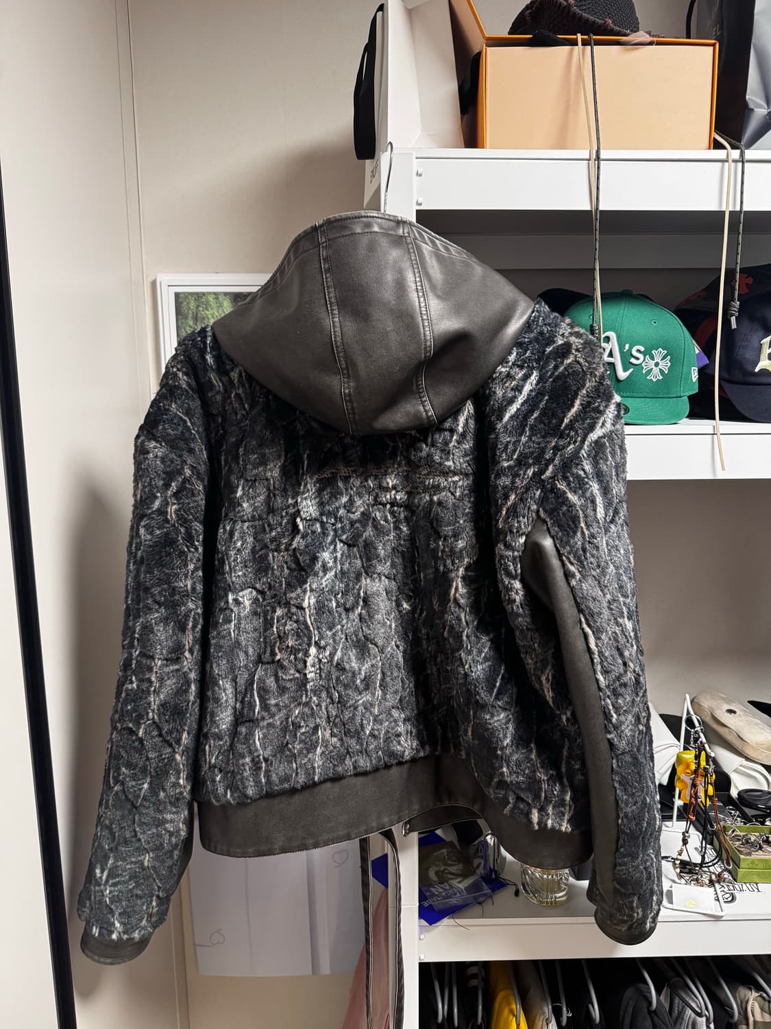 Ae synctx 에이시넥틱스 swamp leather jacket 상품이미지3