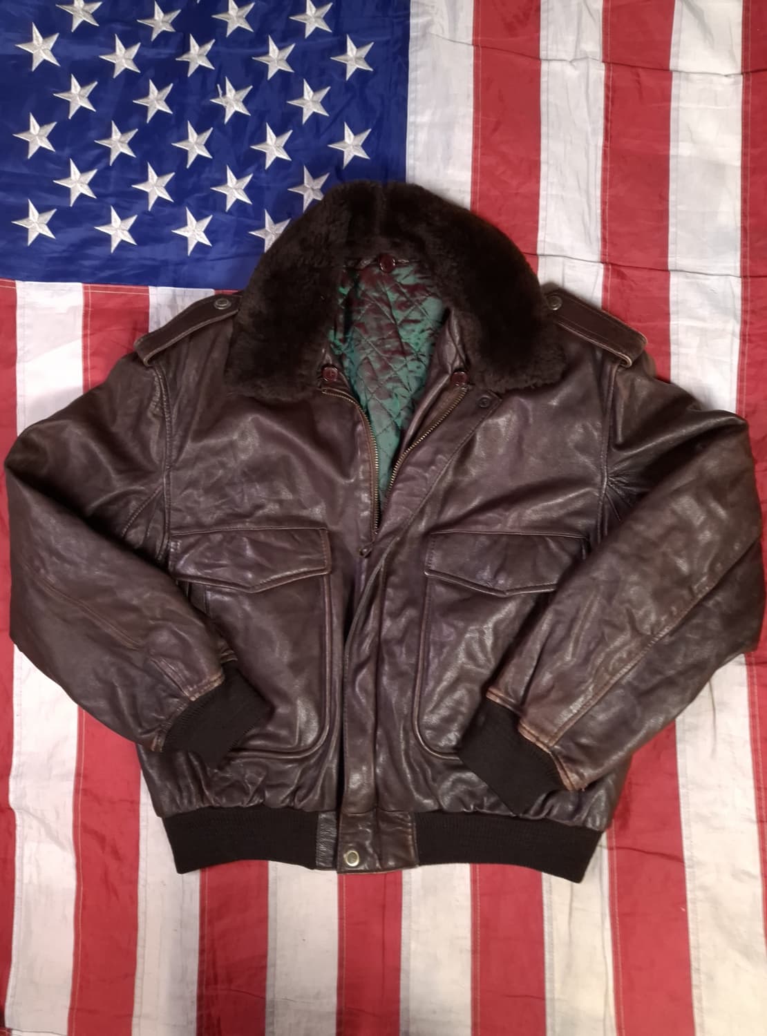 90's 유럽제조 GARA 리얼레더 G-2 TYPE 항공자켓 상품이미지1