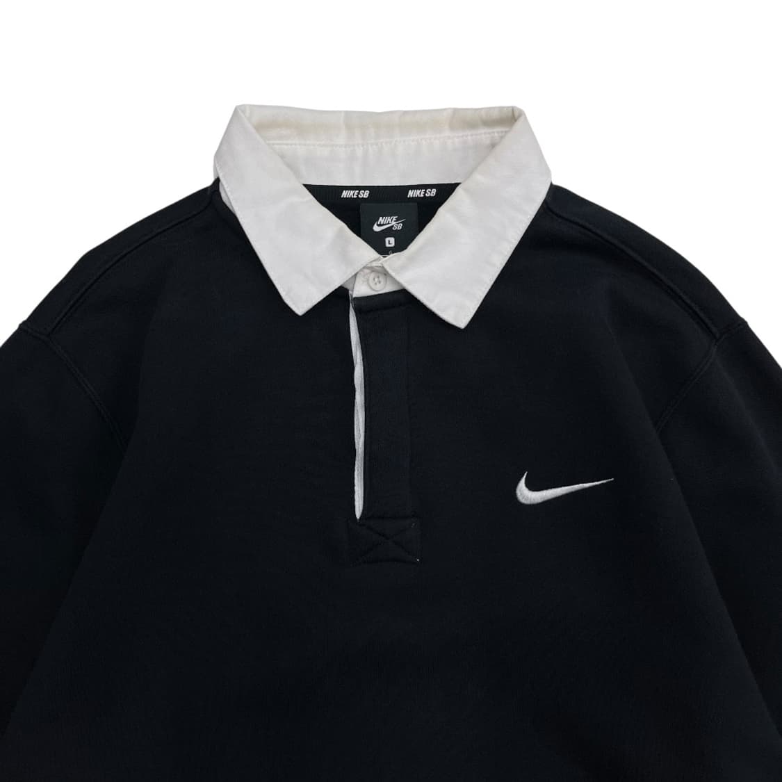 나이키 블랙 카라 맨투맨 L 상품이미지4