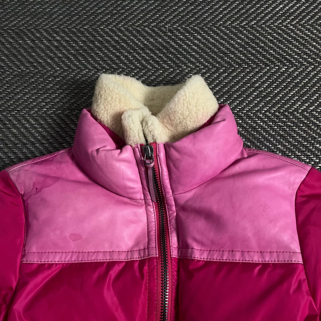 코치 우먼스 다운 푸퍼 크롭 패딩 핑크o 3612 상품이미지4