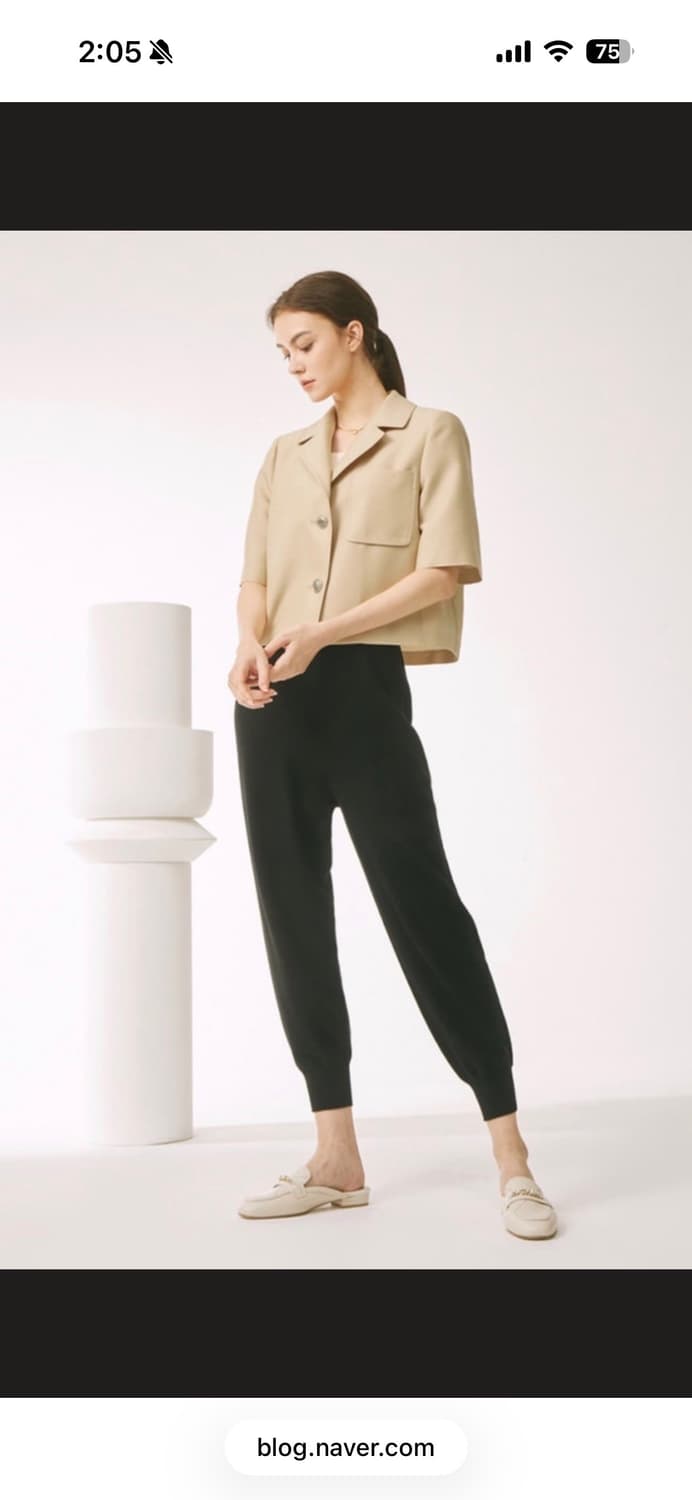 MINE 마인 반팔 크롭 자켓 상품이미지1