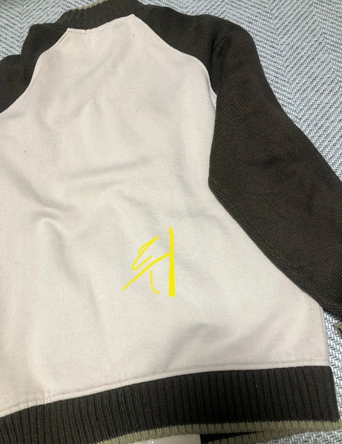 빈티지 컨버스 브라운 카키 니트 집업 상품이미지8