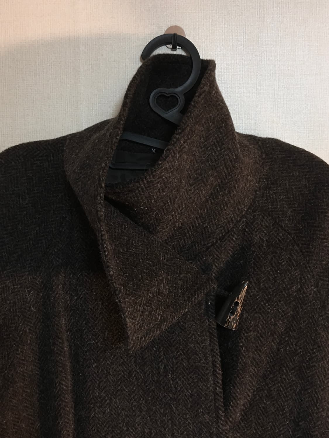 울 코트 브라운 ayadz프리즈프레임레이어룸코바빈티지파우닝입질연 상품이미지3