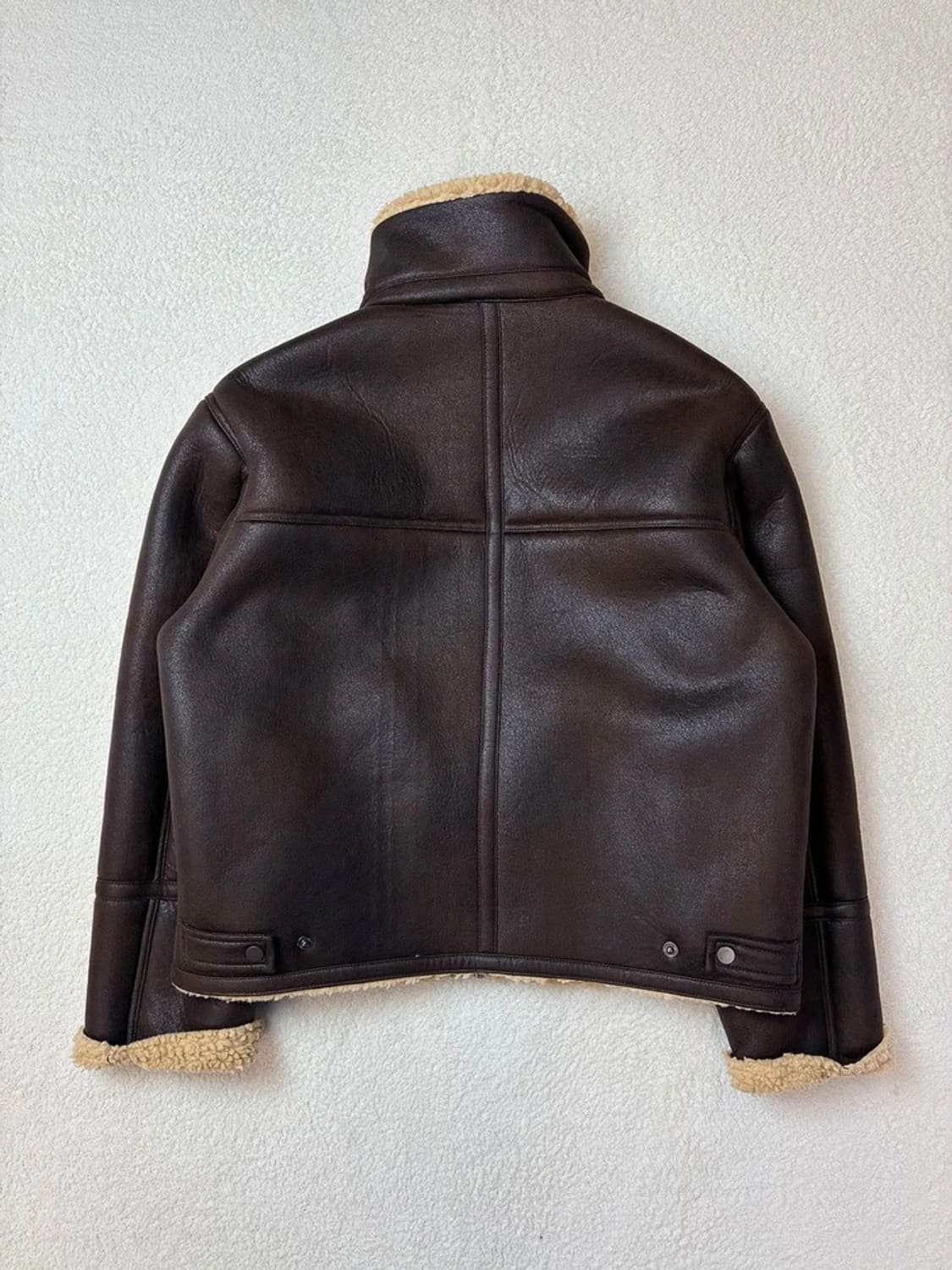 르마드 23FW 하이넥 B-3 투웨이 무스탕 자켓 PN5742    상품이미지6