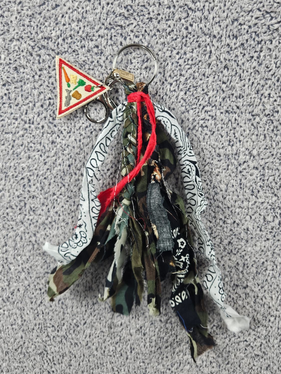 핸드메이드 커스텀 패치 반다나 카라비너 키링 / 10677 상품이미지2