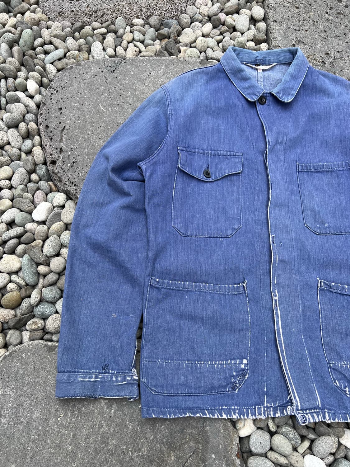 FADED VINTAGE WASHING FRENCH 프렌치데님워크자켓 상품이미지4