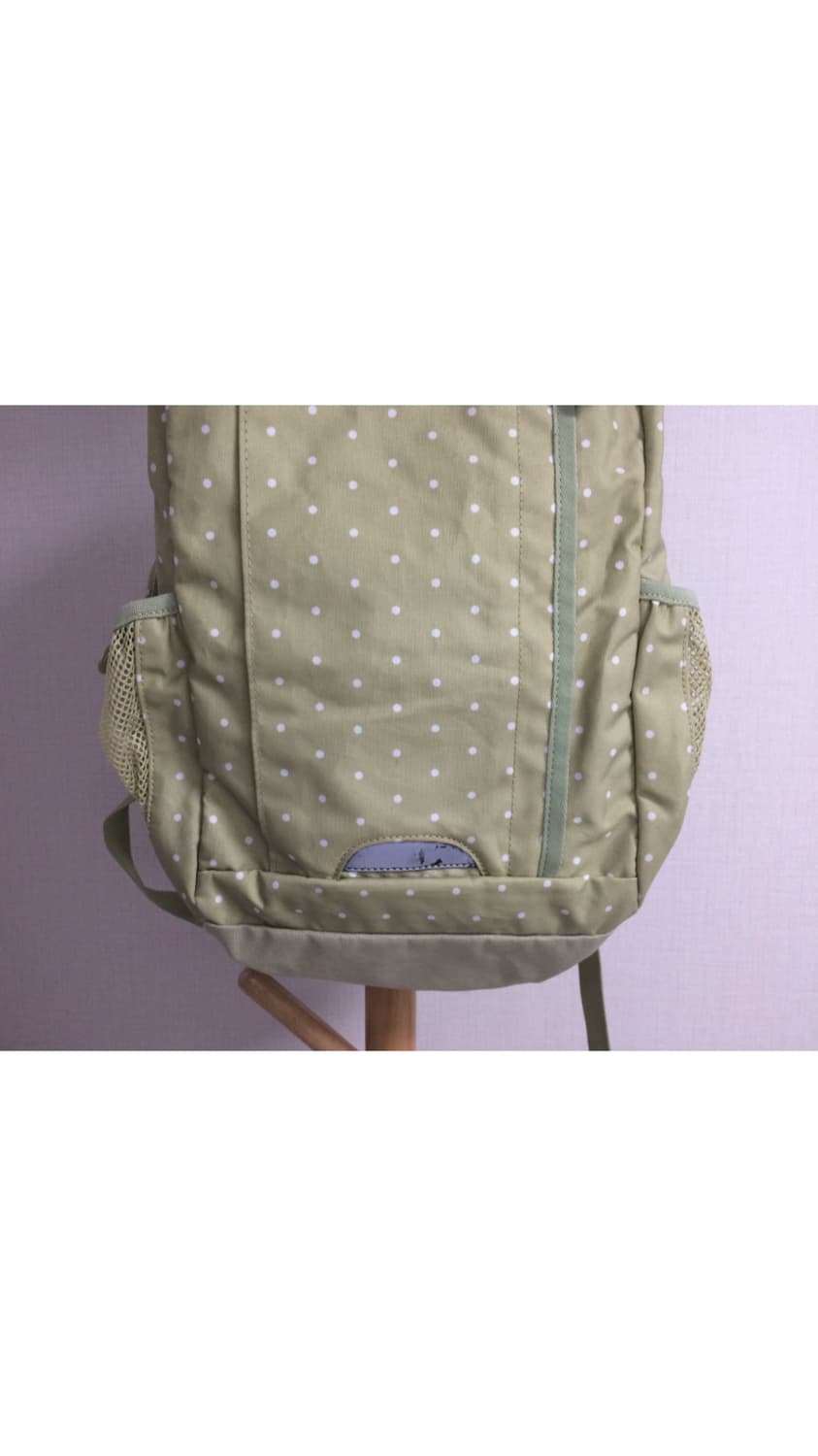 콜맨 베이지 그린 도트 땡땡이 백팩 상품이미지2