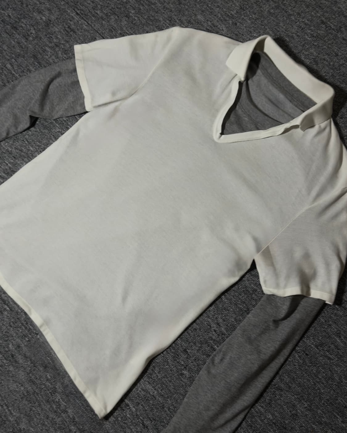 Martin Margiela White V-neck T-Shirts 상품이미지5