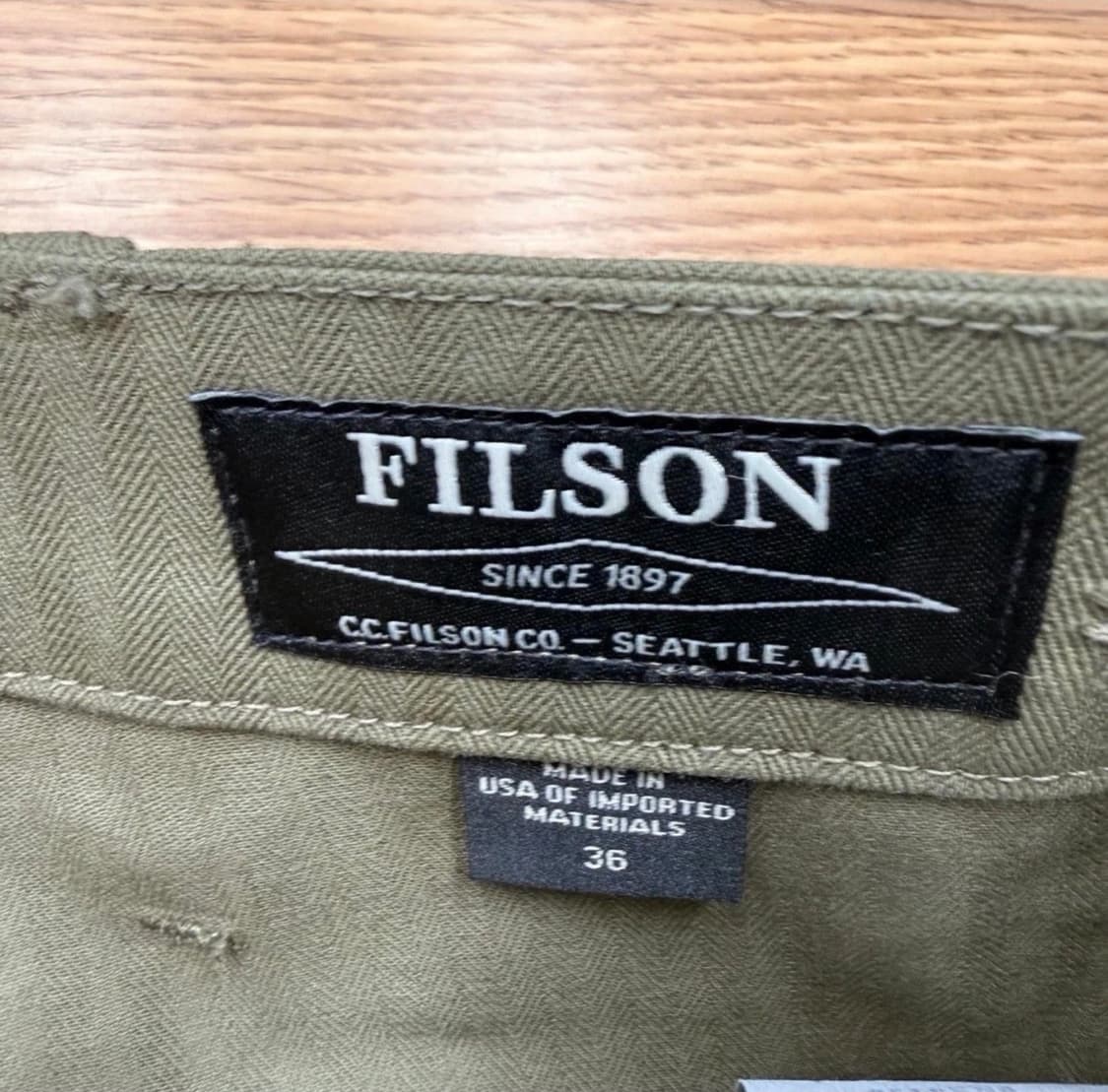 Filson supply HBT Fatigue 팬츠 상품이미지3