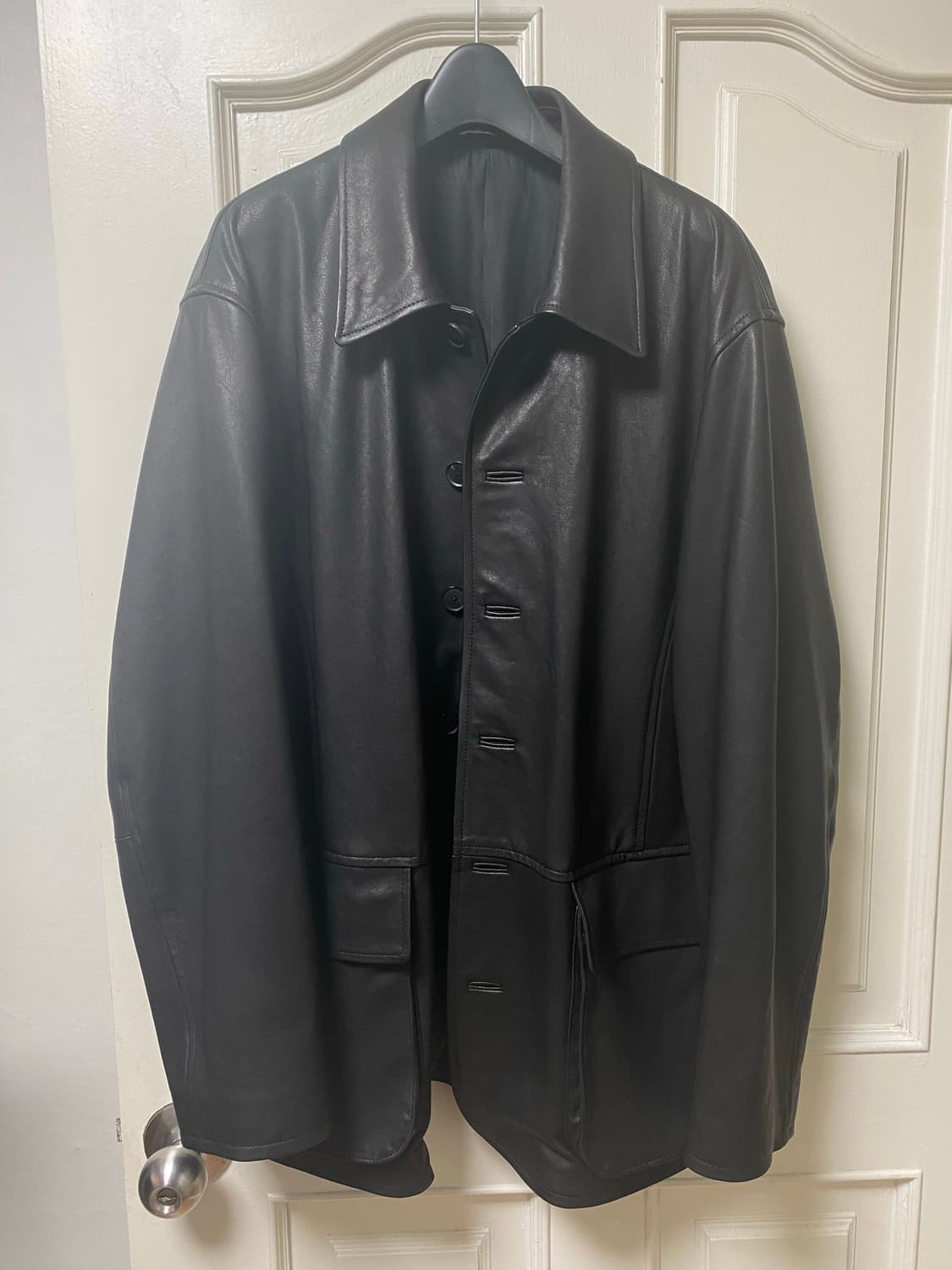 오라리 텍스처드 램 레더 블루종 4 사이즈 상품이미지2