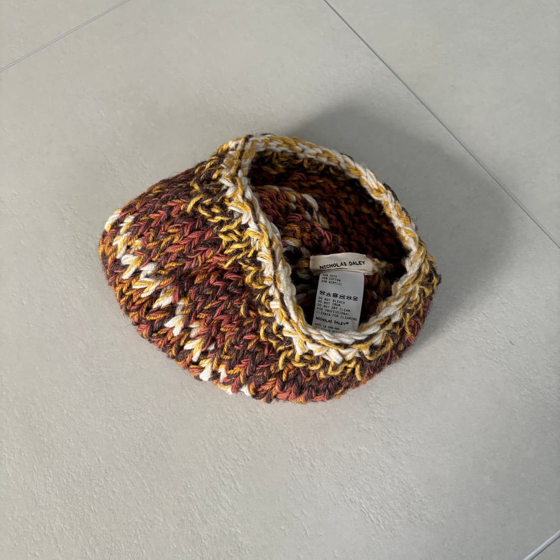 니콜라스 달리 핸드 크로쉐 비니 상품이미지2