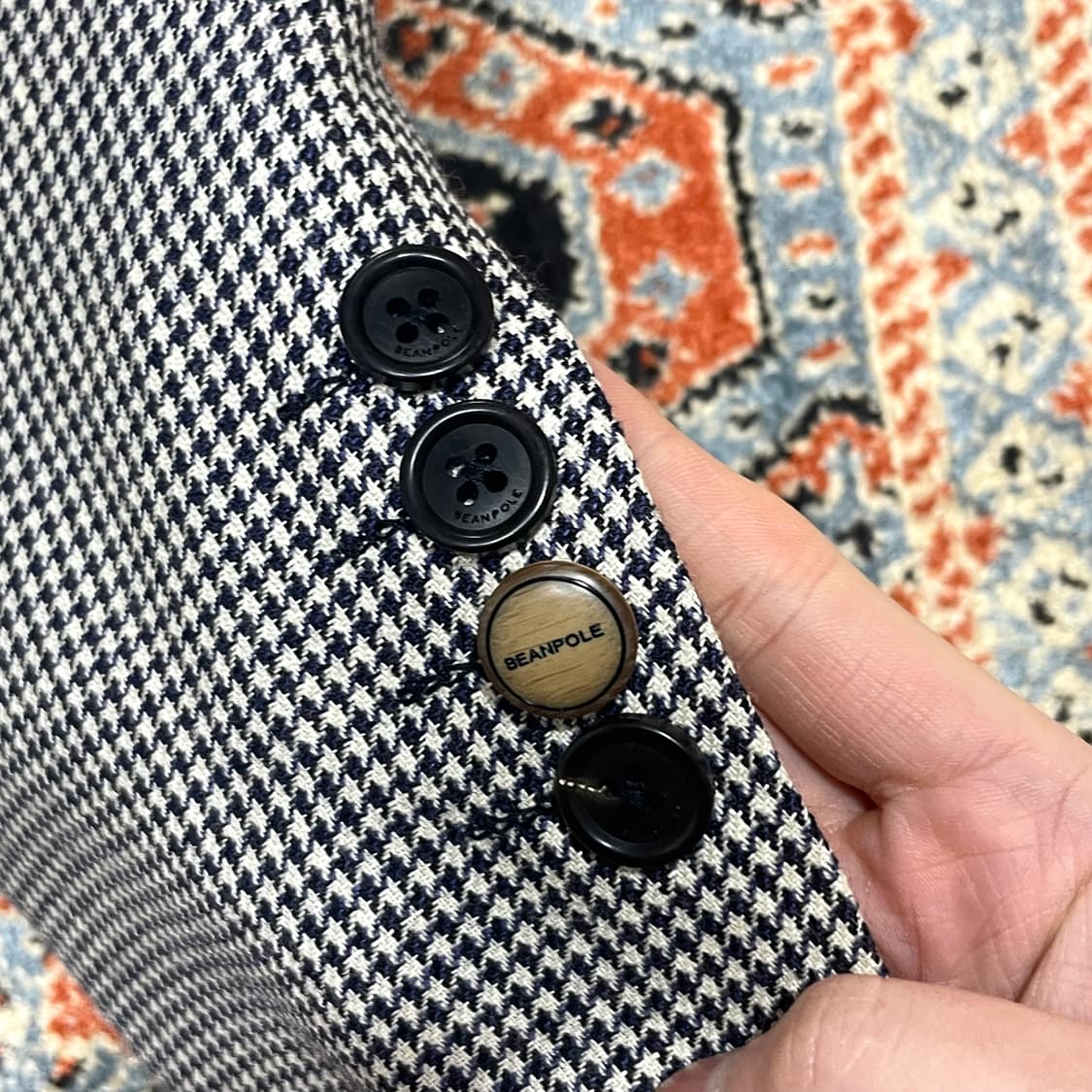 빈폴 하운드투스체크 패턴 투버튼 자켓 블레이저 여성100 상품이미지4