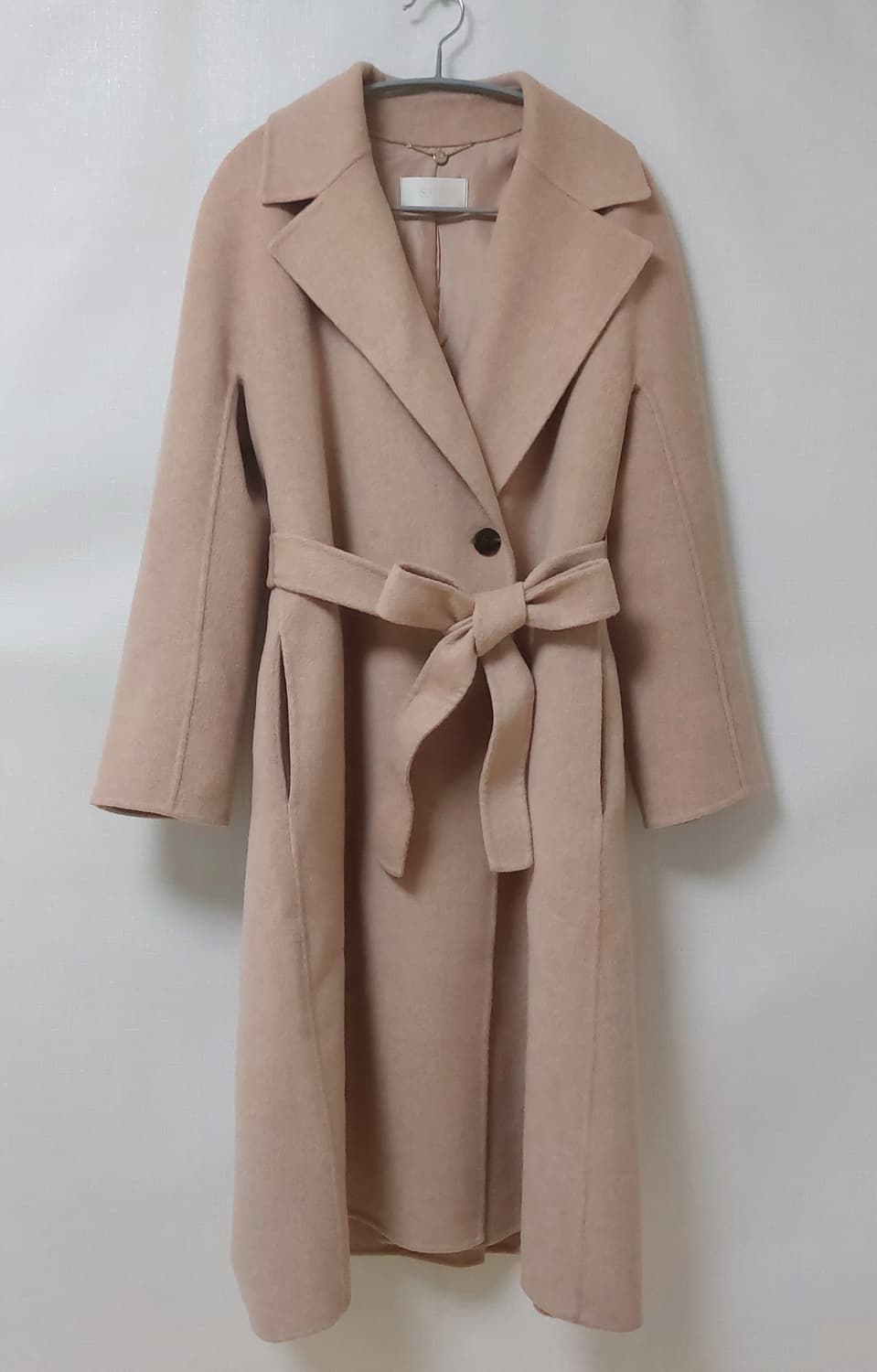 한섬 SJSJ 롱 코트 캐시미어 울 핸드메이드 롱코트 SJ 에스제이 상품이미지7