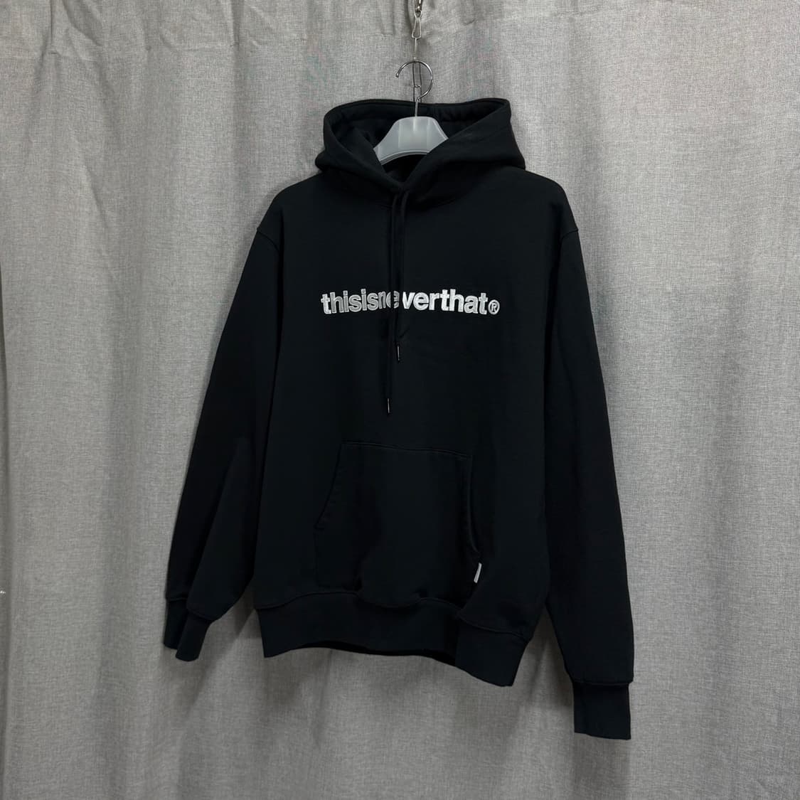 [L] 디스이즈네버댓 빅로고 기모 긴팔 후드티 상품이미지3