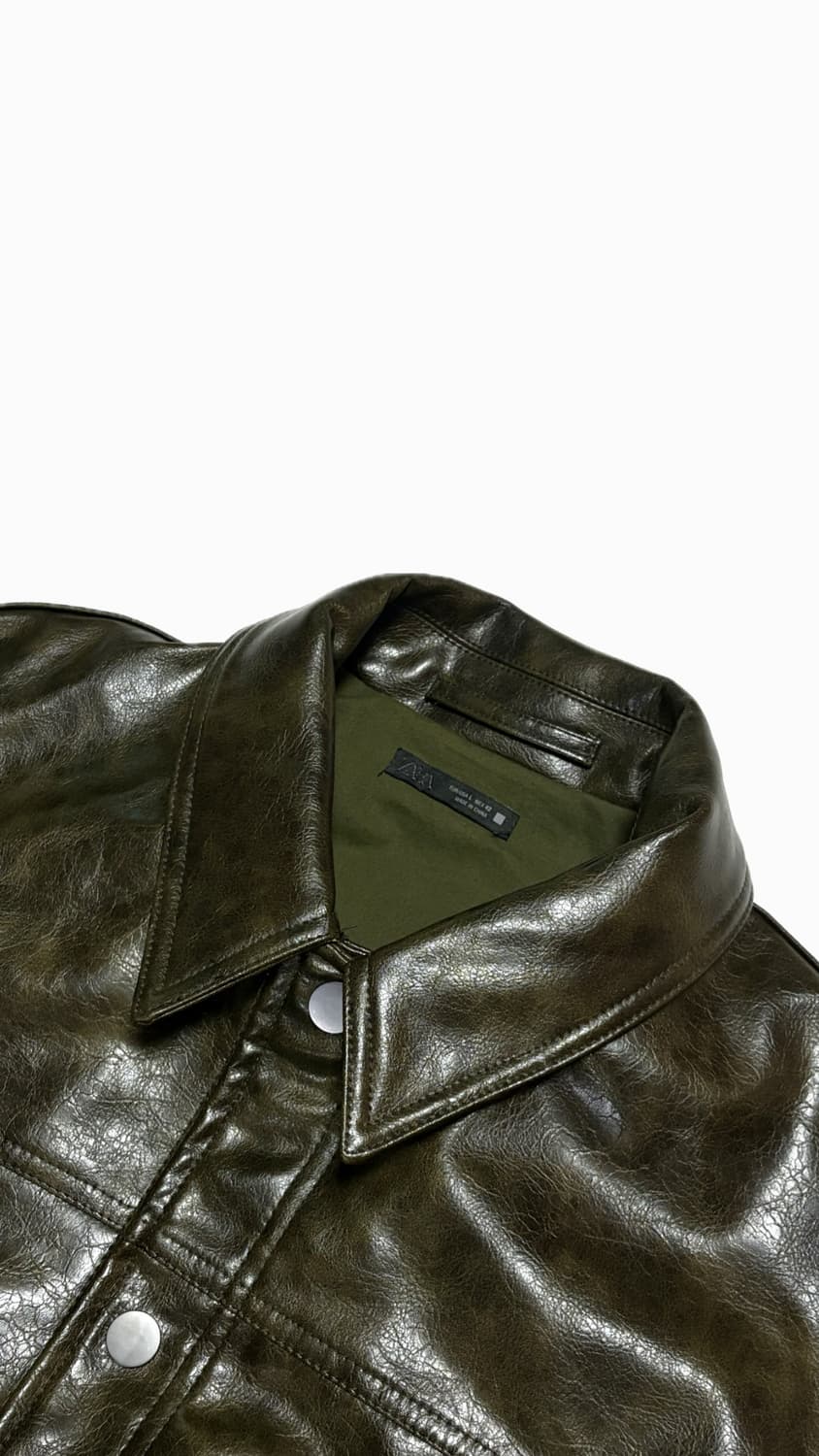 ZARA 자라 페이크 레더자켓 상품이미지5