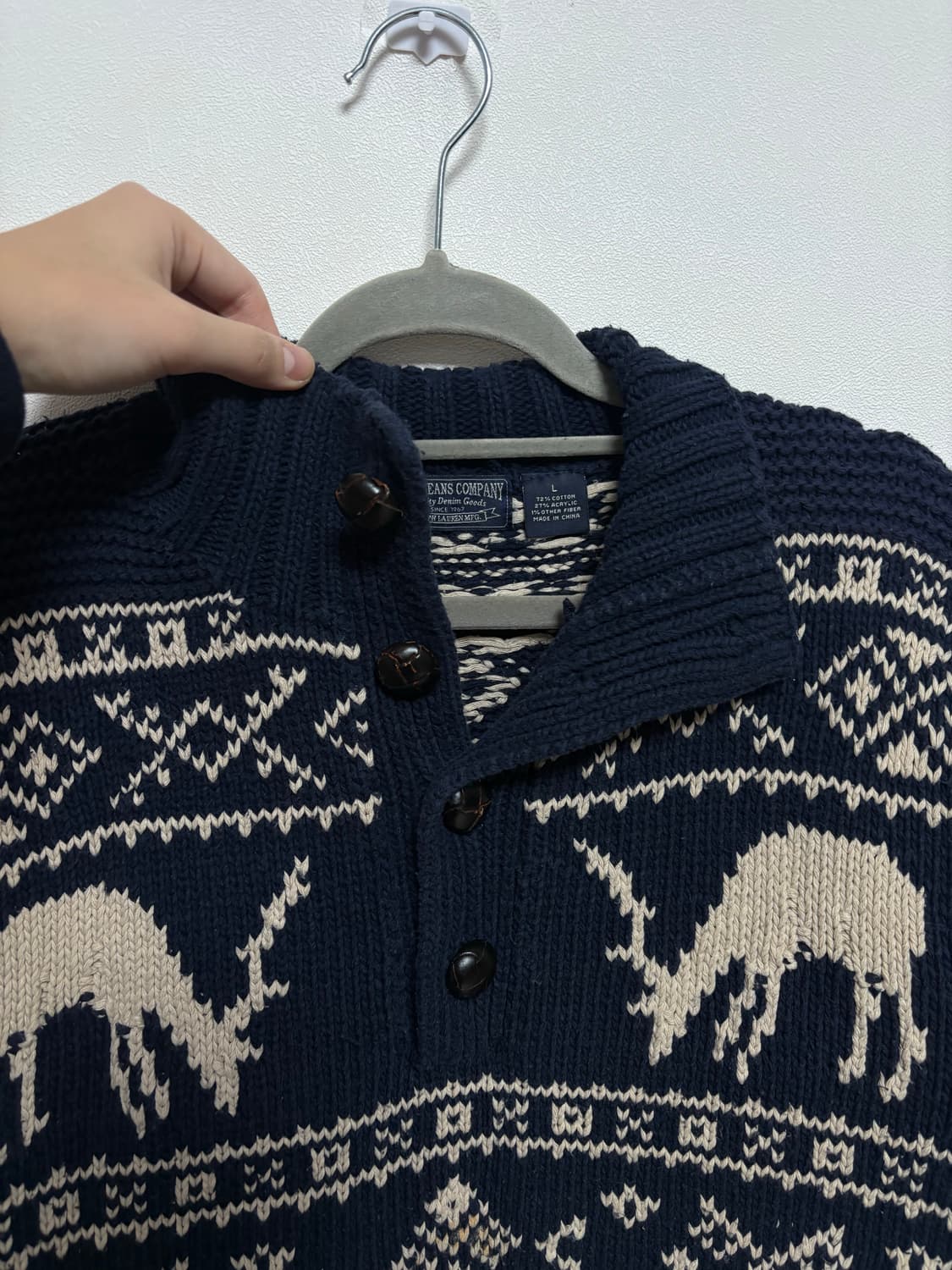 폴로 진스컴퍼니 노르딕 코위챤 니트 상품이미지4