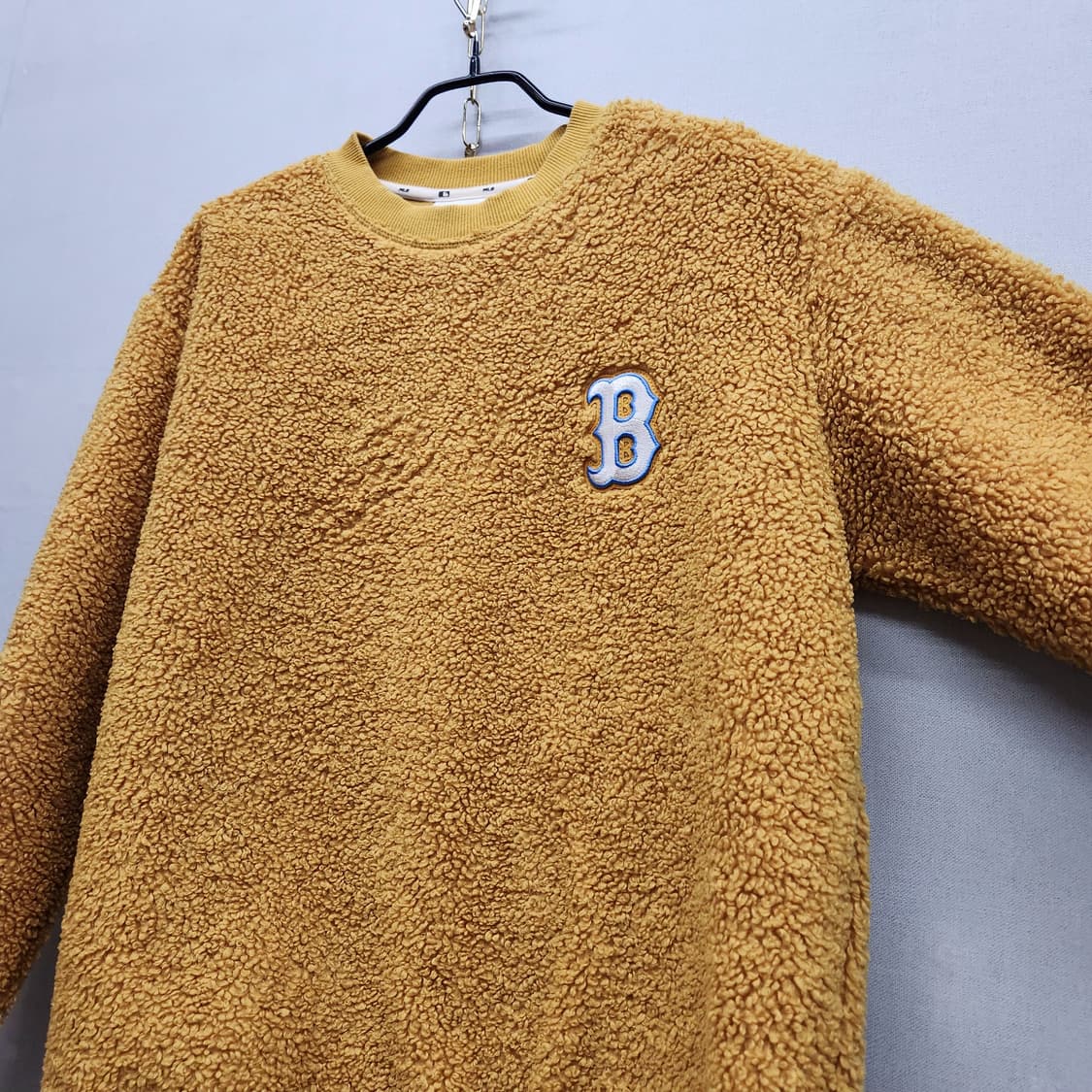 MLB 보스턴 빅로고 뽀글이 오버핏 맨투맨 S(L) 상품이미지3