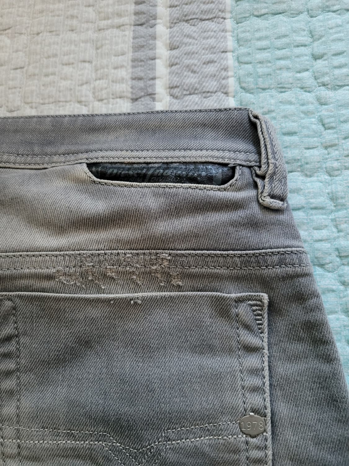 디젤 Diesel safado 084DV 사파도 데미지리페어 그레이워싱진 상품이미지9