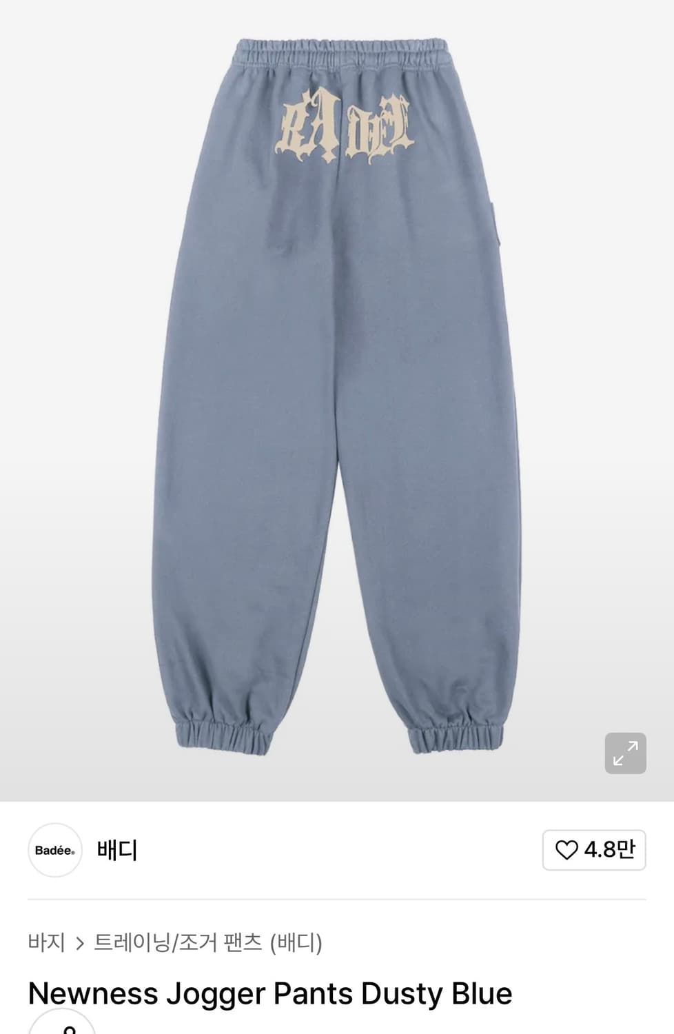 Newness Jogger Pants Dusty Blue 상품이미지2