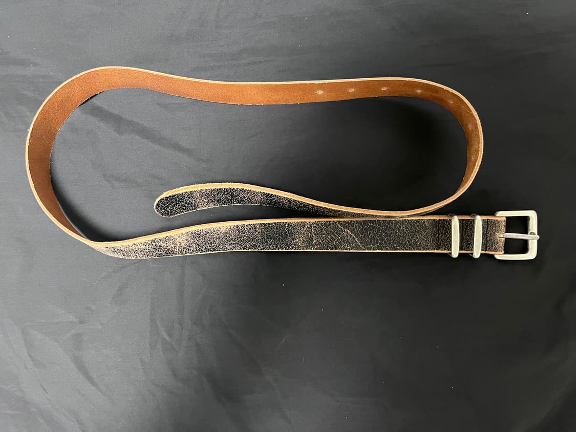 마뗑킴 크랙 레더 벨트 os 상품이미지5