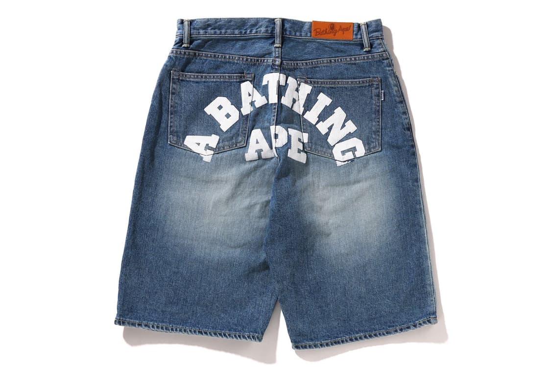 [2XL] 베이프 컬리지 데님 쇼츠 데님 상품이미지1