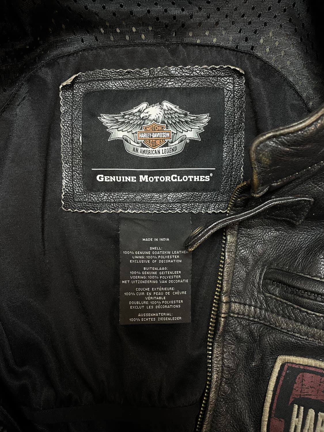 할리데이비슨 소가죽 레더자켓 상품이미지3