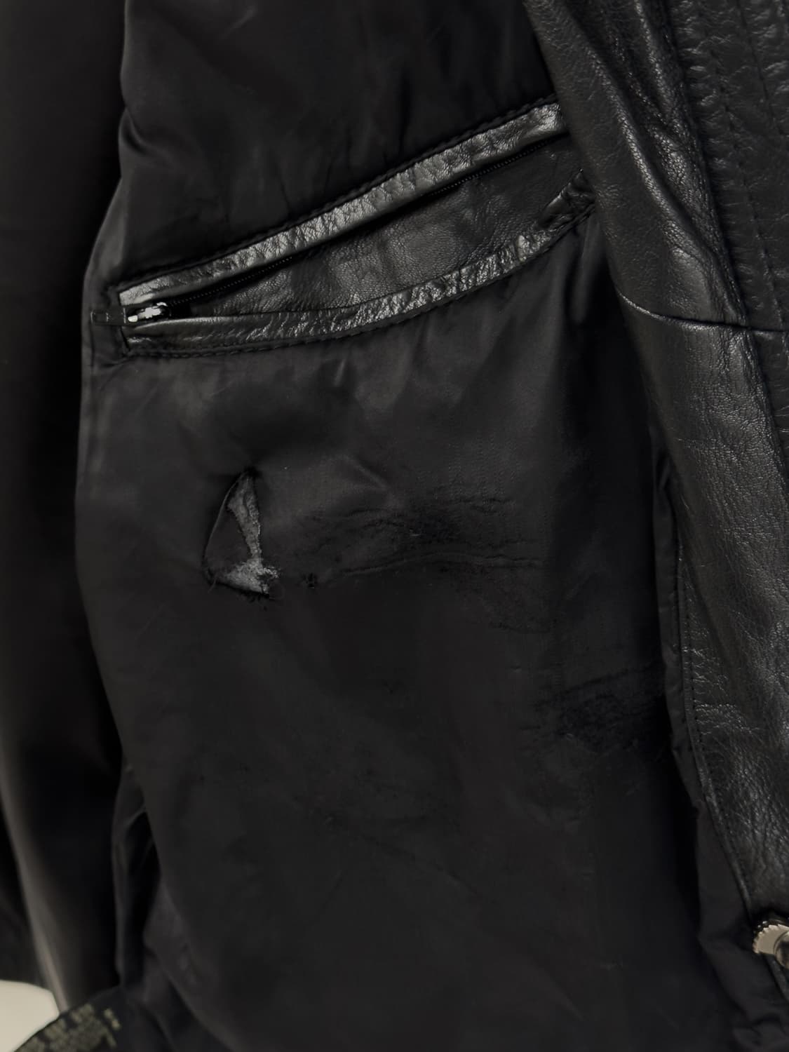 오버사이즈 레더 자켓 상품이미지8