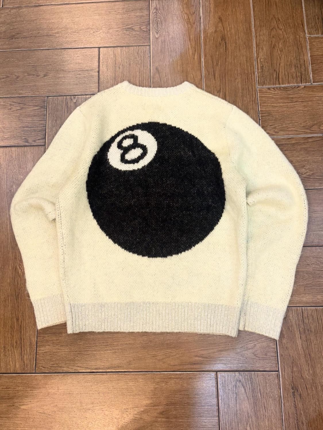스투시 8볼 헤비 브러쉬드 모헤어 스웨터 - 크림 ( 레어 )  상품이미지9
