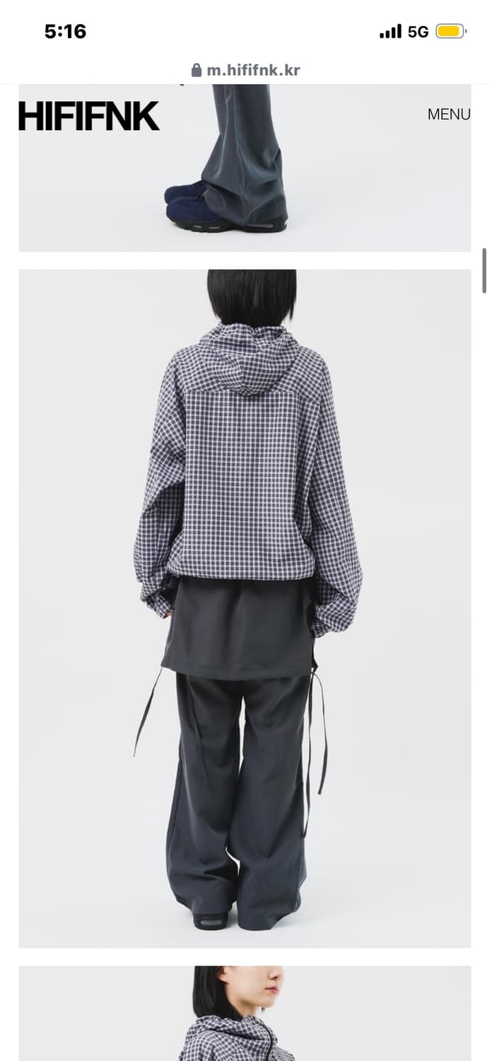 하이파이펑크 Vera Checked Windbreaker 상품이미지2
