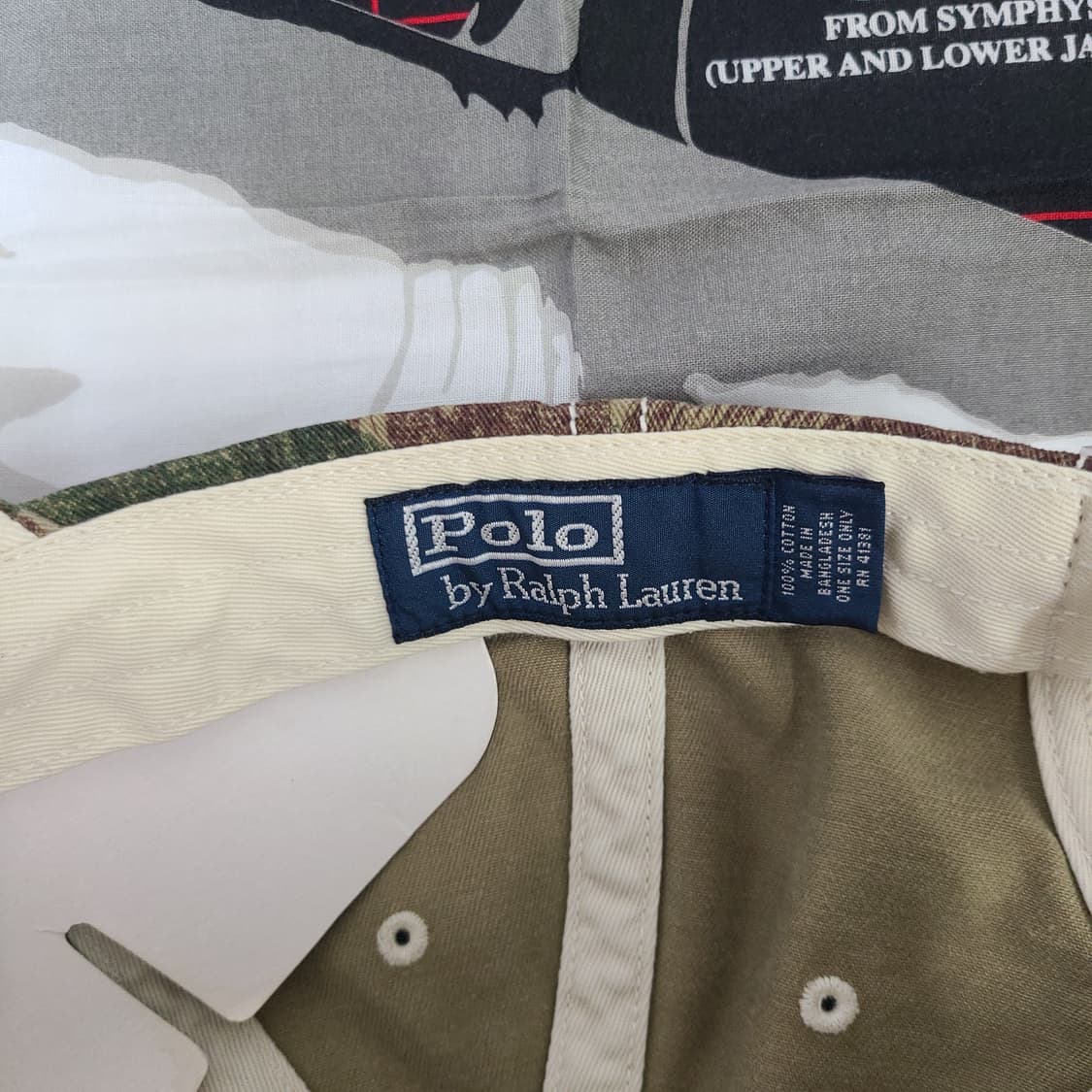 (데드스탁) 90s~00s 폴로 카모 밀리터리 가죽 빈티지 모자 캡 볼캡 상품이미지9