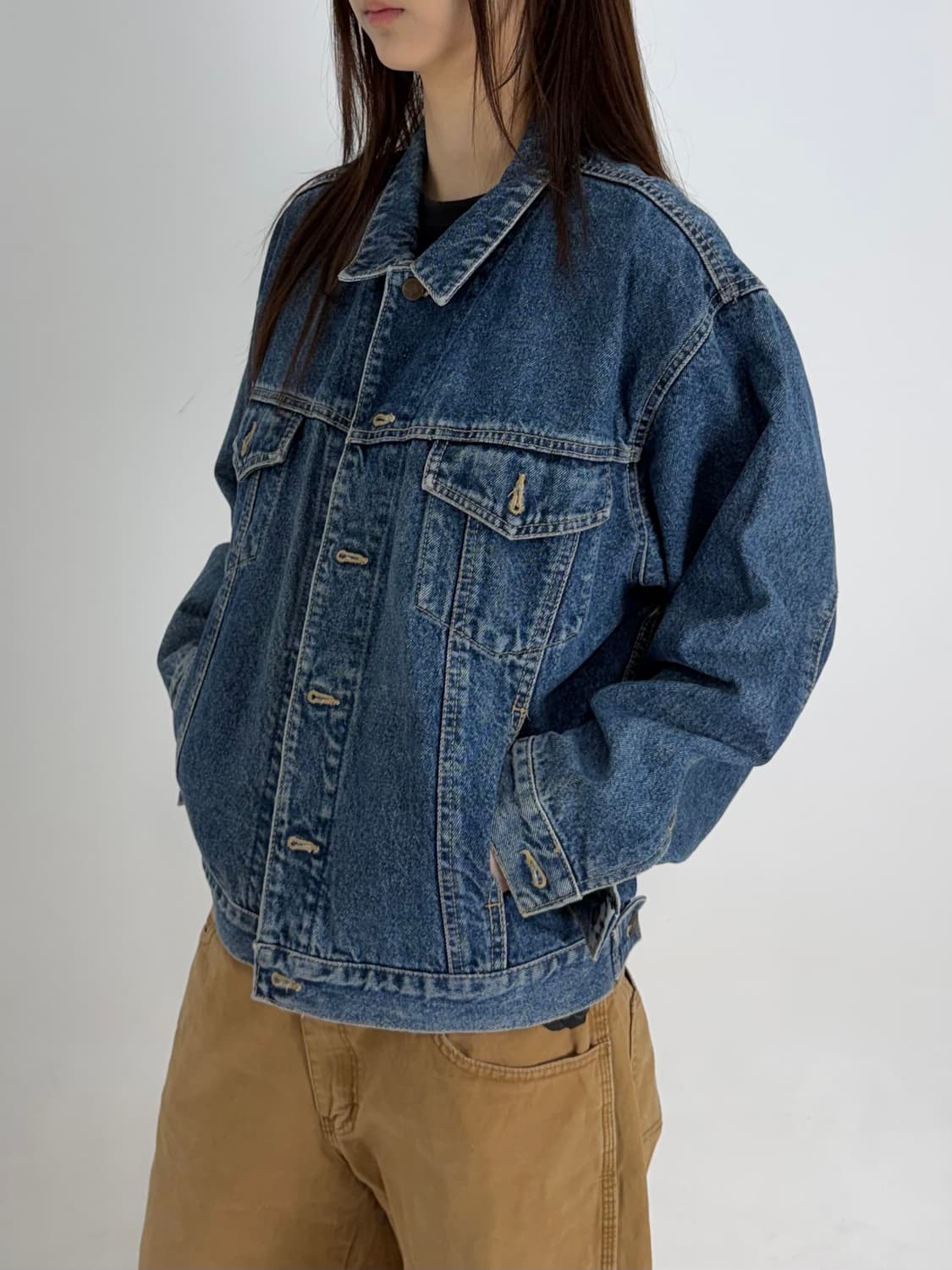 빈티지 데님 자켓 상품이미지2