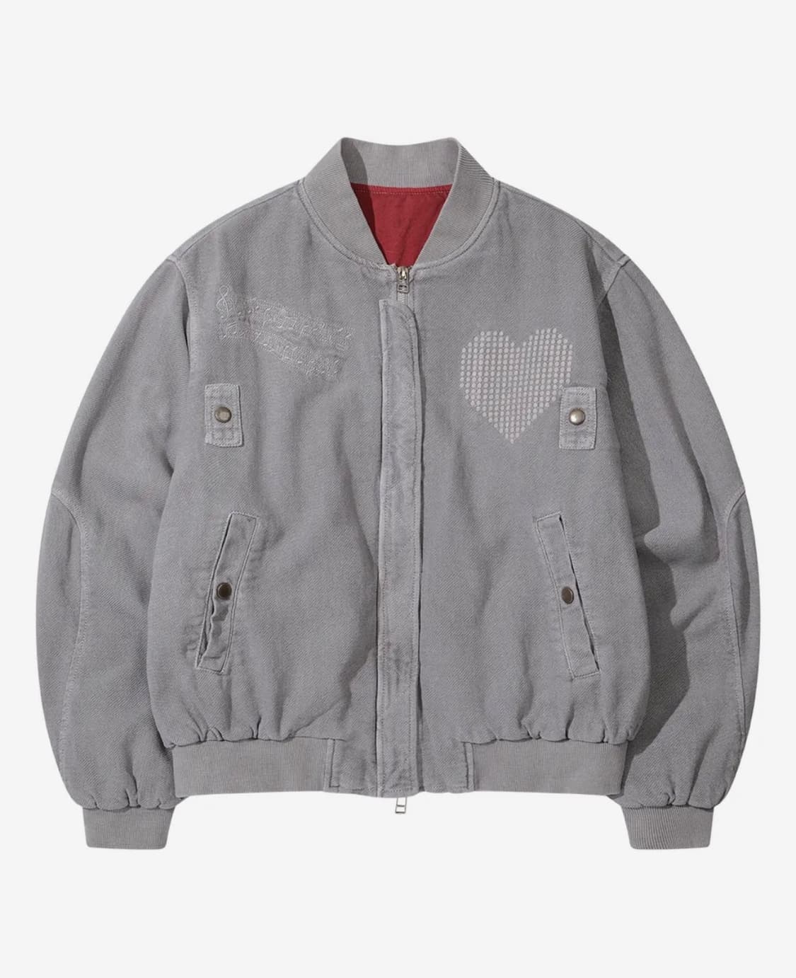 더뮤지엄비지터 아우터 / HEART EMBROIDERY WASHED 상품이미지1