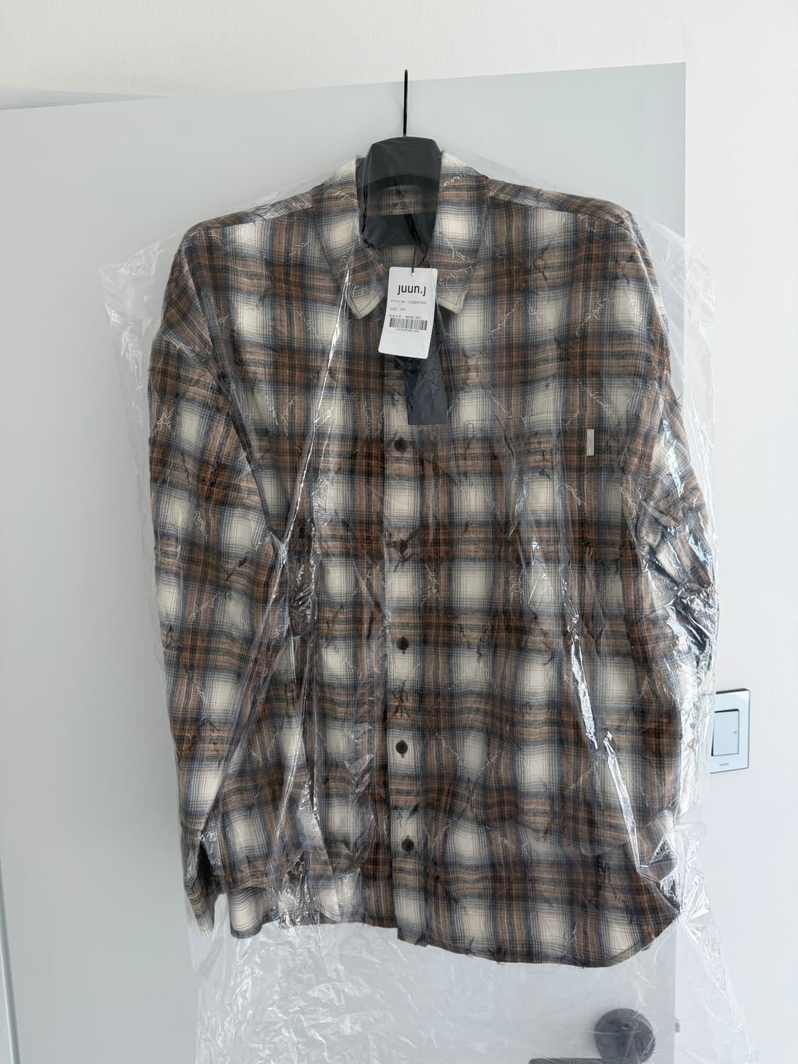 준지 26SS 아가일 셔츠 베이지 50 새상품 상품이미지1