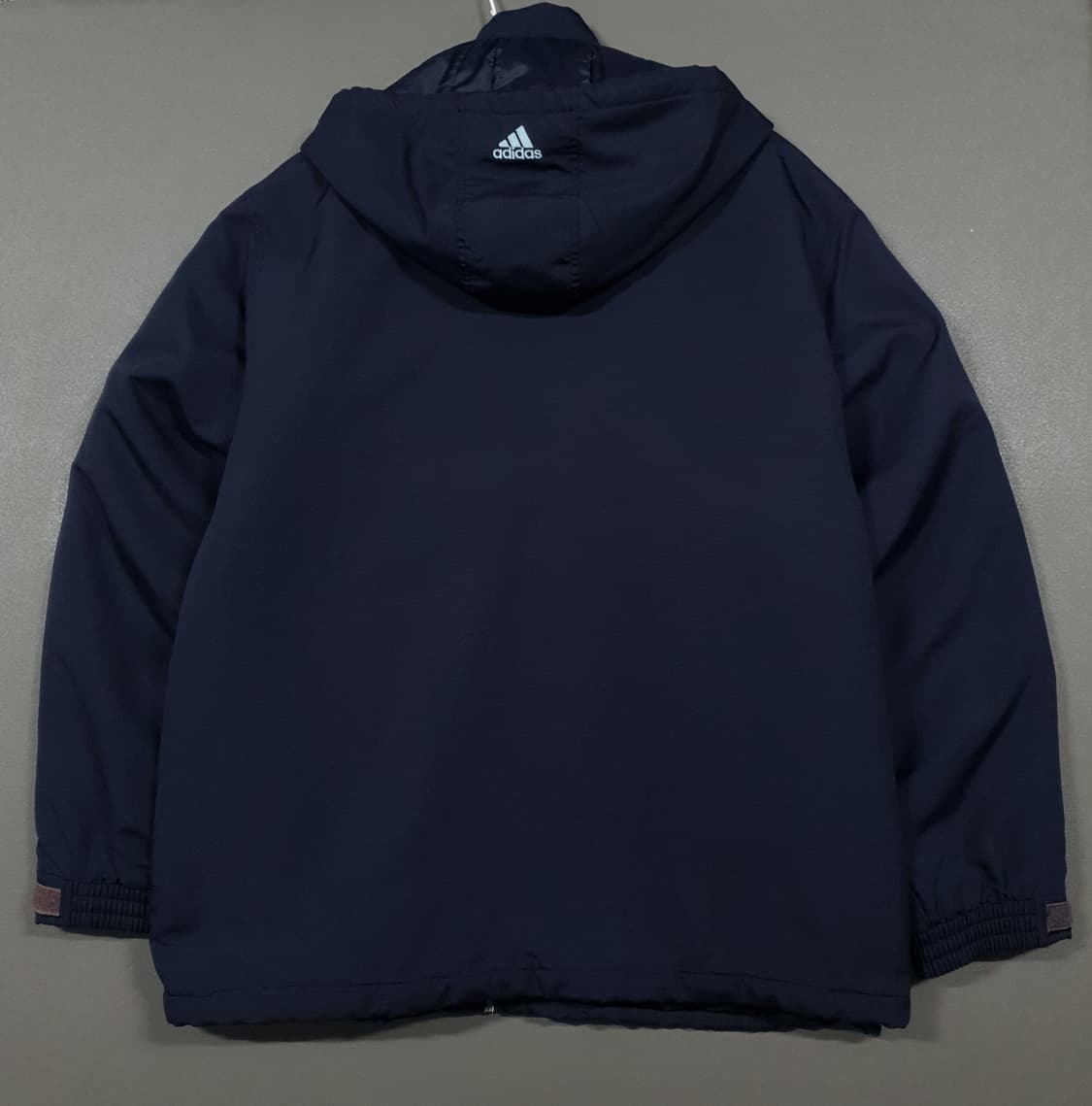 XL) 아디다스 올드스쿨 하늘색 누빔 삼선 네이비 패딩 수트 자켓 상품이미지9