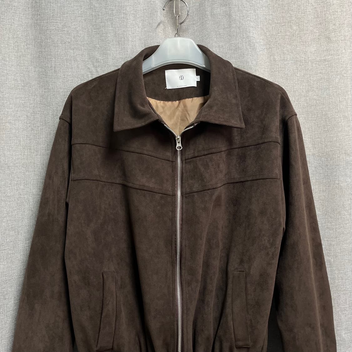 [L] 시그니처 브라운 스웨이드 블루종 자켓 상품이미지3