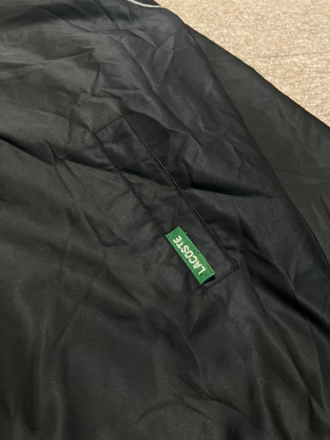 라코스테 올드스쿨 블랙 자켓 100 상품이미지3