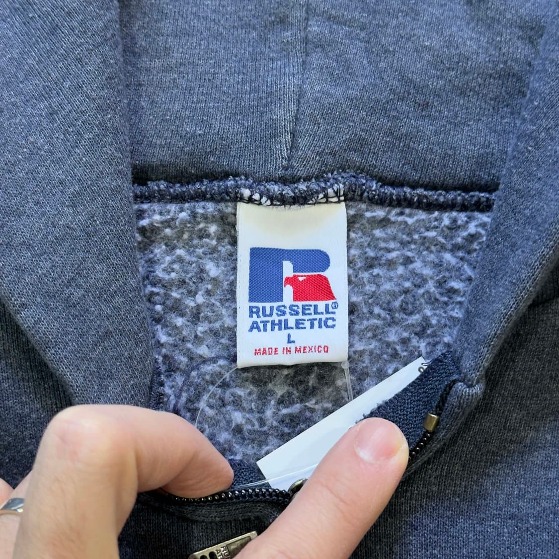 90s 러셀 에슬레틱 후드 집업 상품이미지4