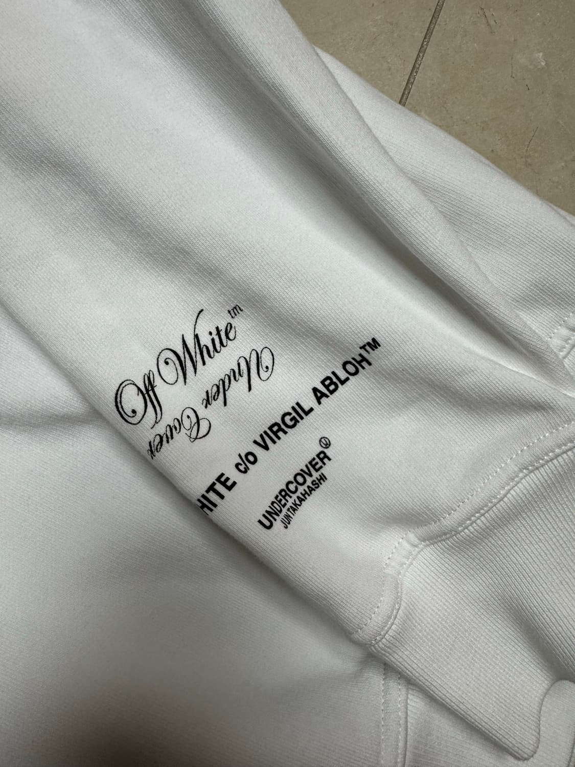 오프화이트 X 언더커버 후디 상품이미지4
