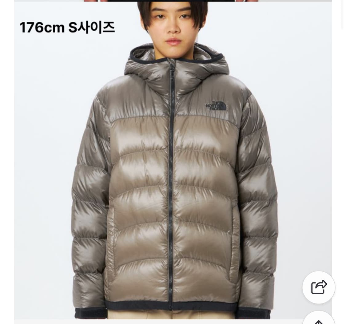 노스페이스 아콘카구아 후디 다운 ND92554 경량패딩 상품이미지2