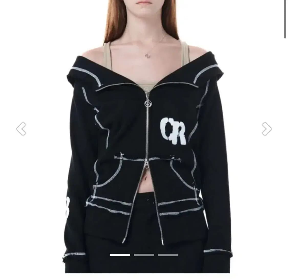 세릭 -오프숄더후드집업 상품이미지1