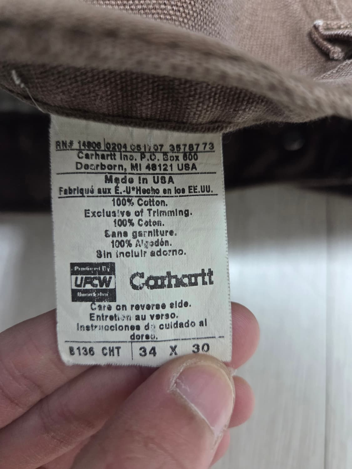 00s 미제 칼하트 더블니 cht 34사이즈 상품이미지4