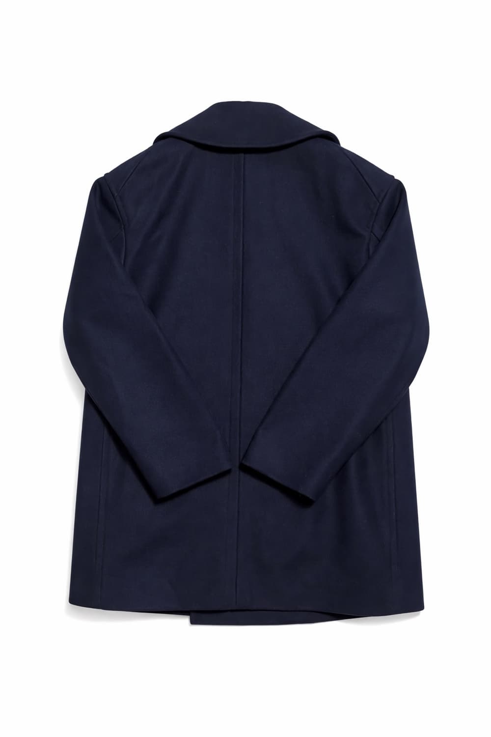 +J 유니클로 UNIQLO 울 블렌드 오버사이즈 네이비 피코트 M 상품이미지2