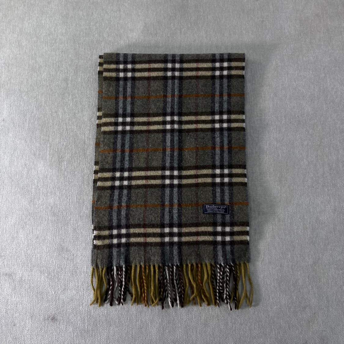 버버리 노바체크 램스울 그린 머플러  상품이미지2